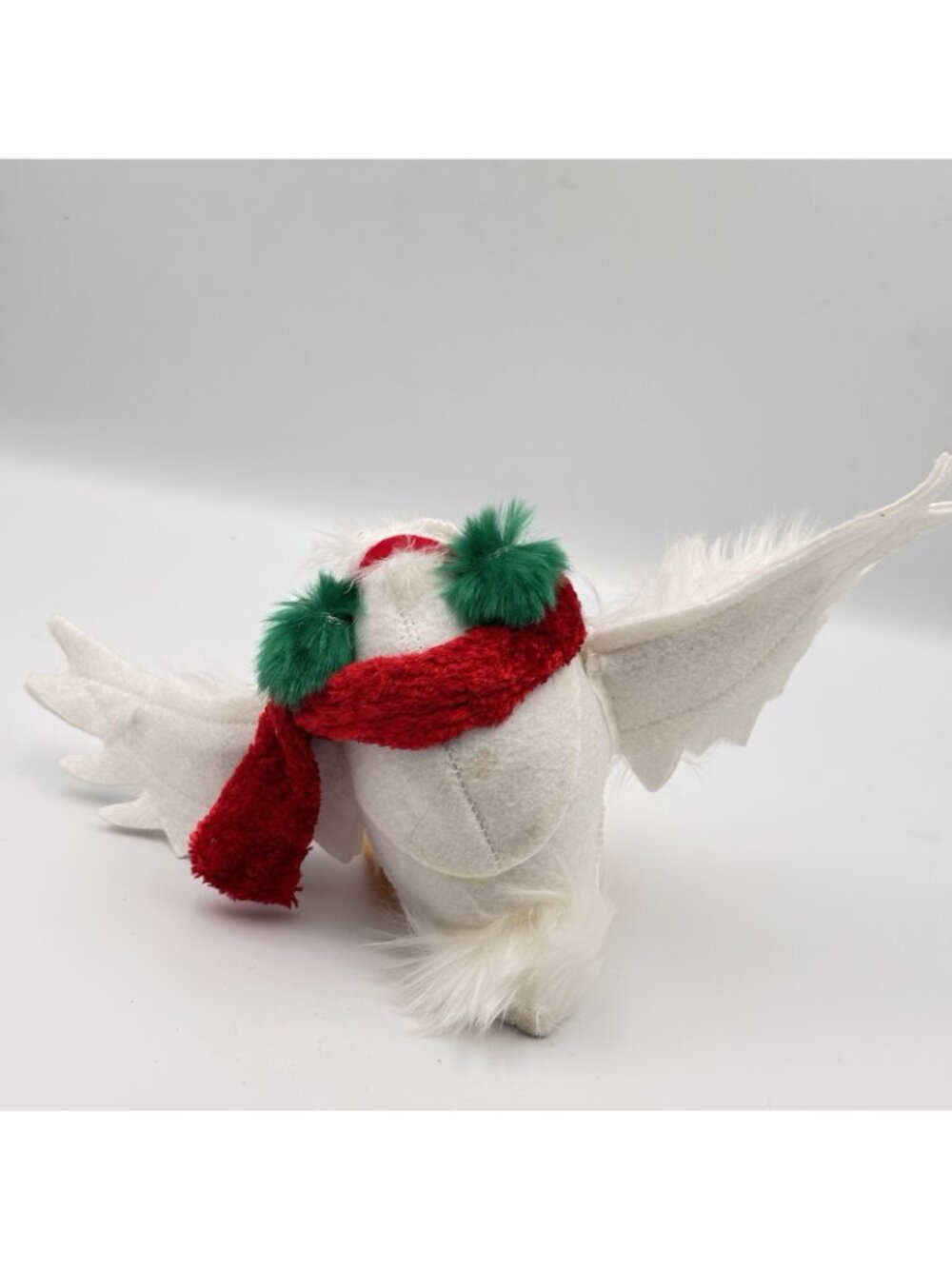 Annalee Dolls Christmas Winter White Owl Plush 2012 Red Scarf Green Earmuffs 5” - Picture 2 of 14